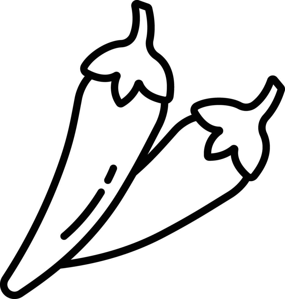 Chilli sauce outline illustration vector