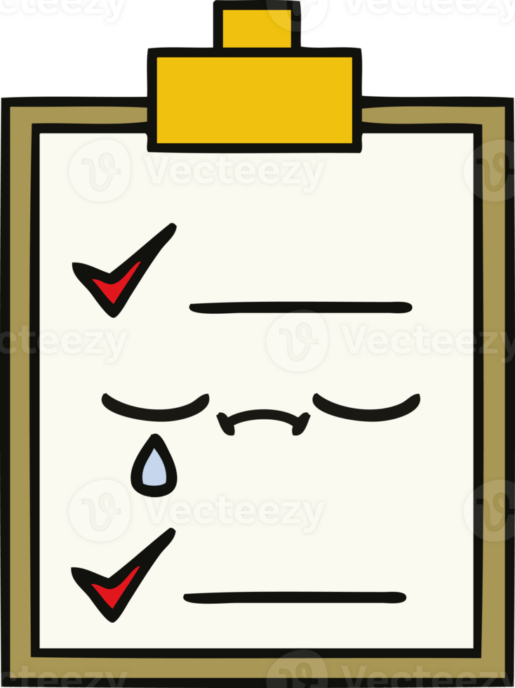 cute cartoon check list png