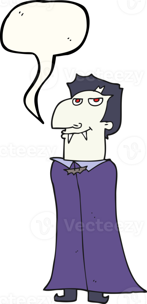 speech bubble cartoon vampire png