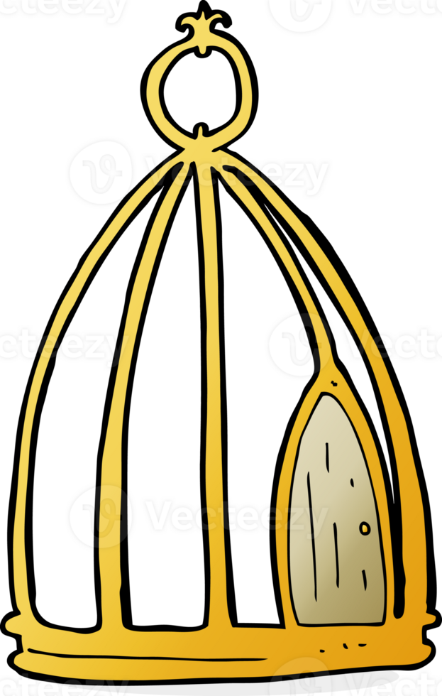 cage à oiseaux de dessin animé png