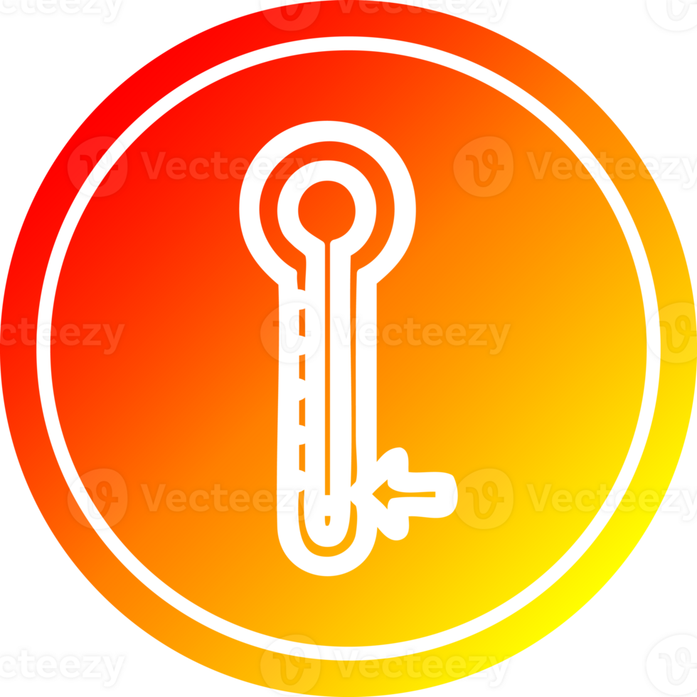 low temperature circular in hot gradient spectrum png