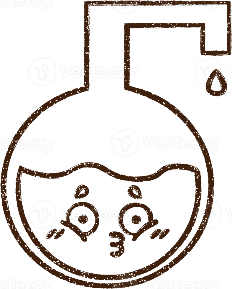 Science Experiment Charcoal Drawing png