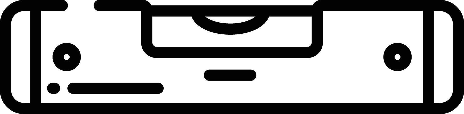 Spirit Level outline illustration vector