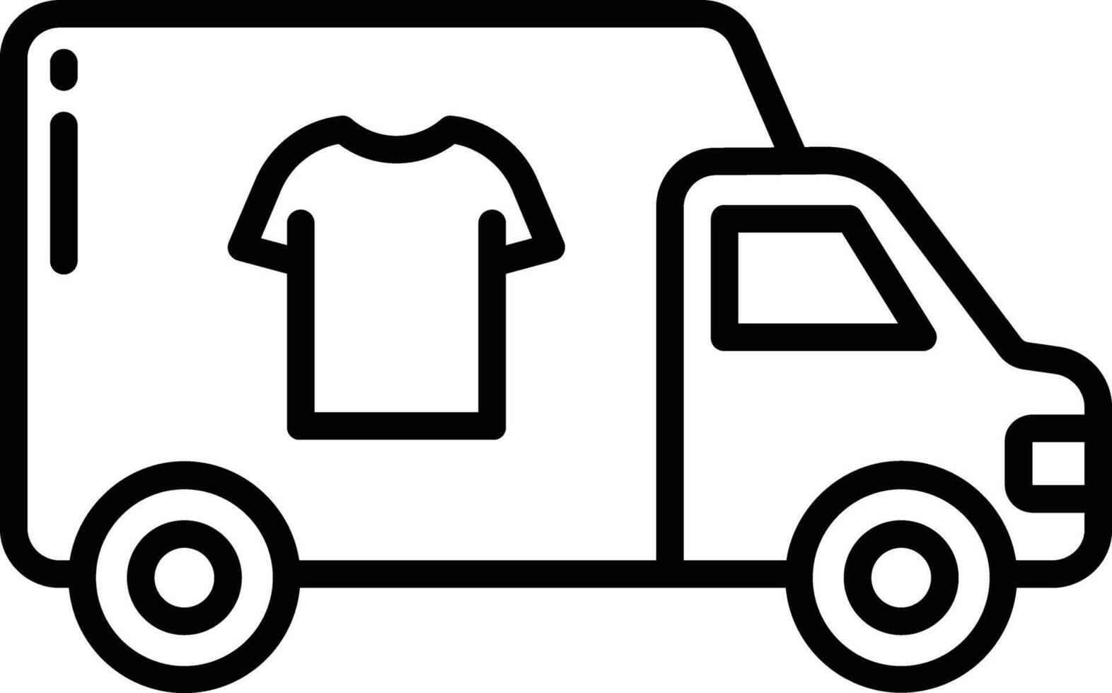 Delivery outline illustration vector