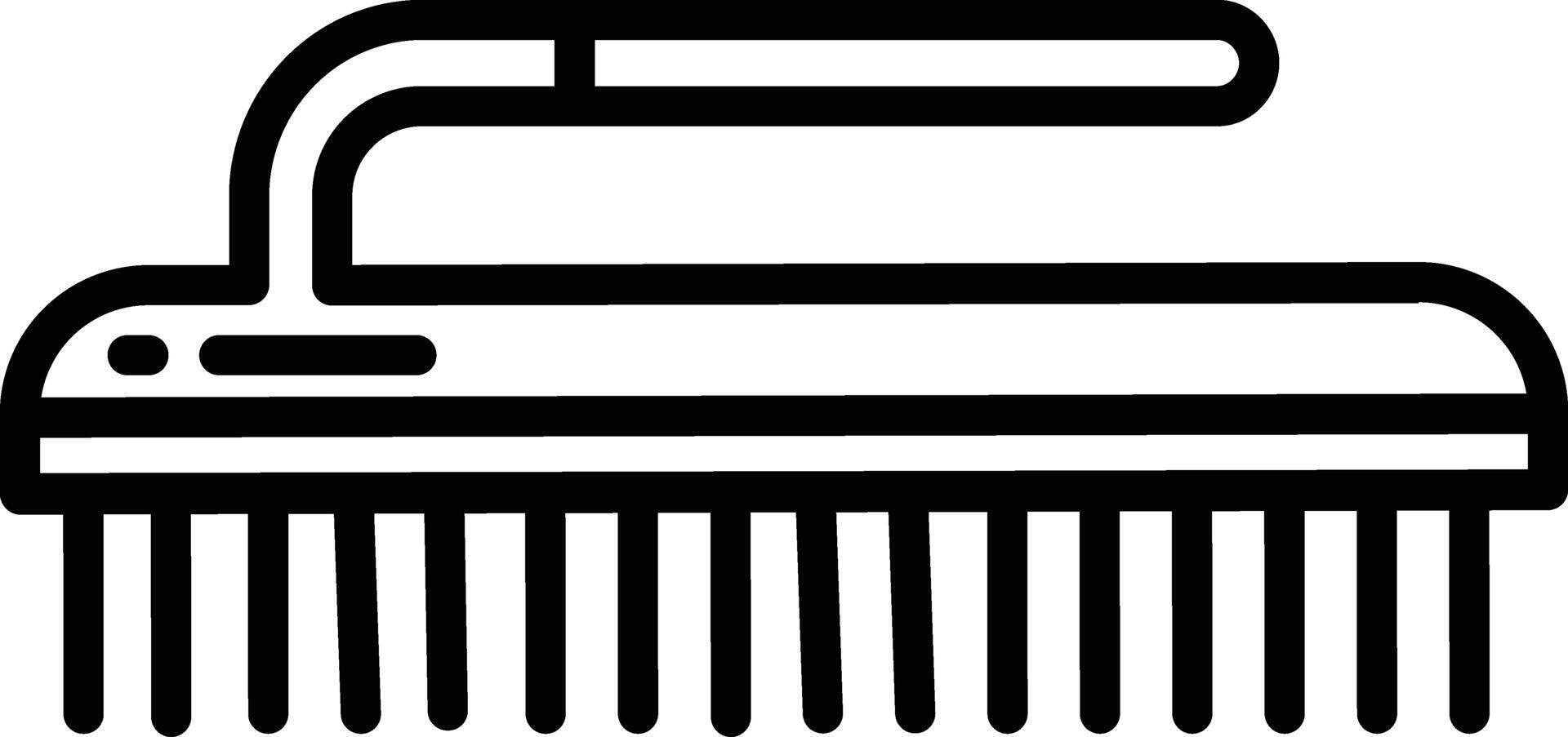Brush outline illustration vector