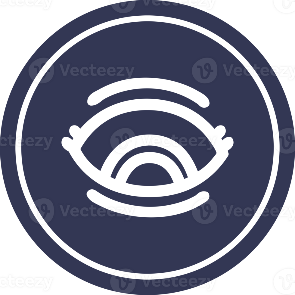 staring eye circular icon png