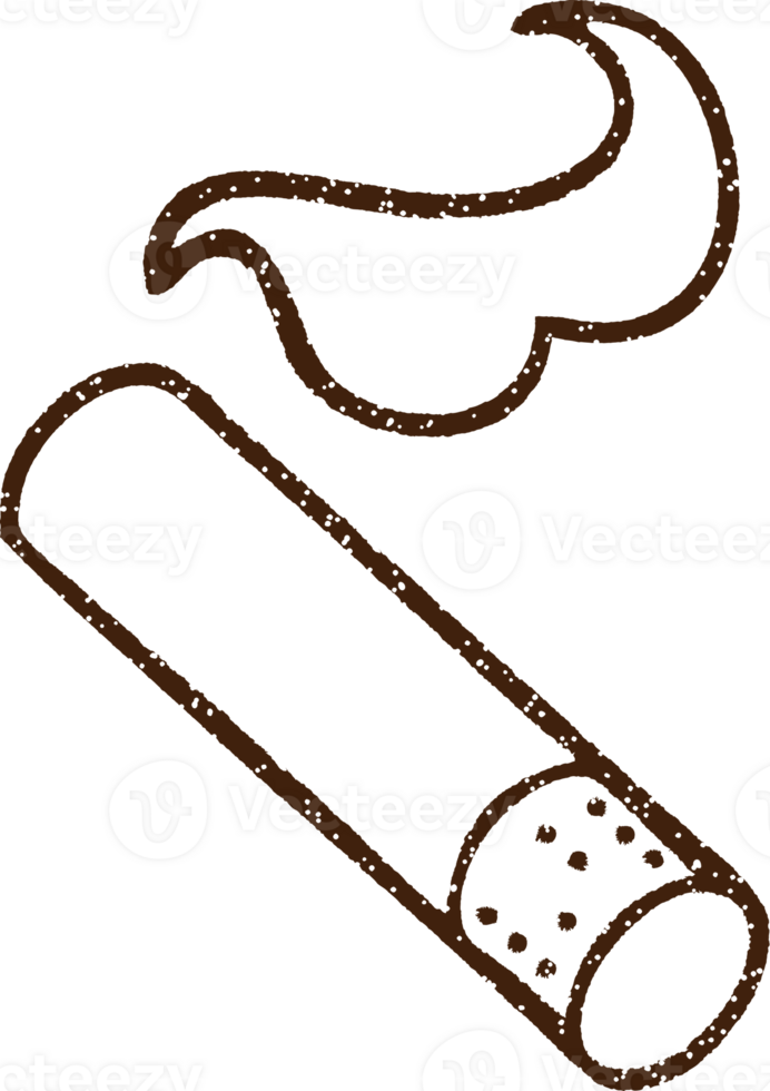 Cigarette Charcoal Drawing png