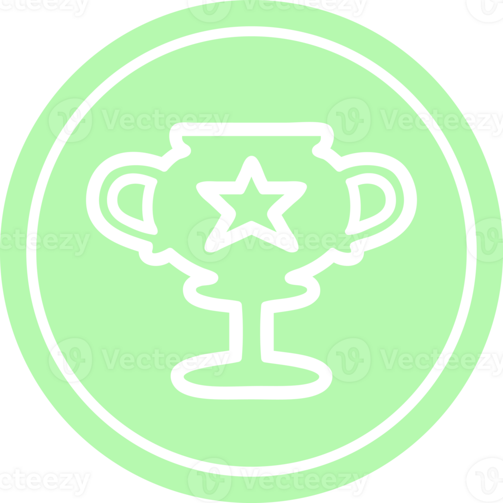 trophy cup circular icon png