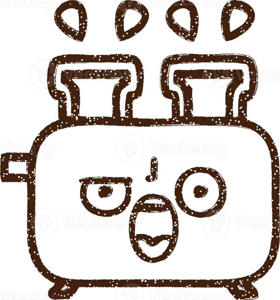 Toaster Charcoal Drawing png