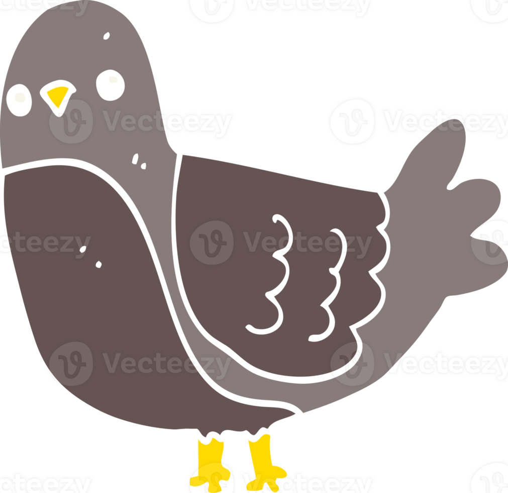 flat color style cartoon bird png