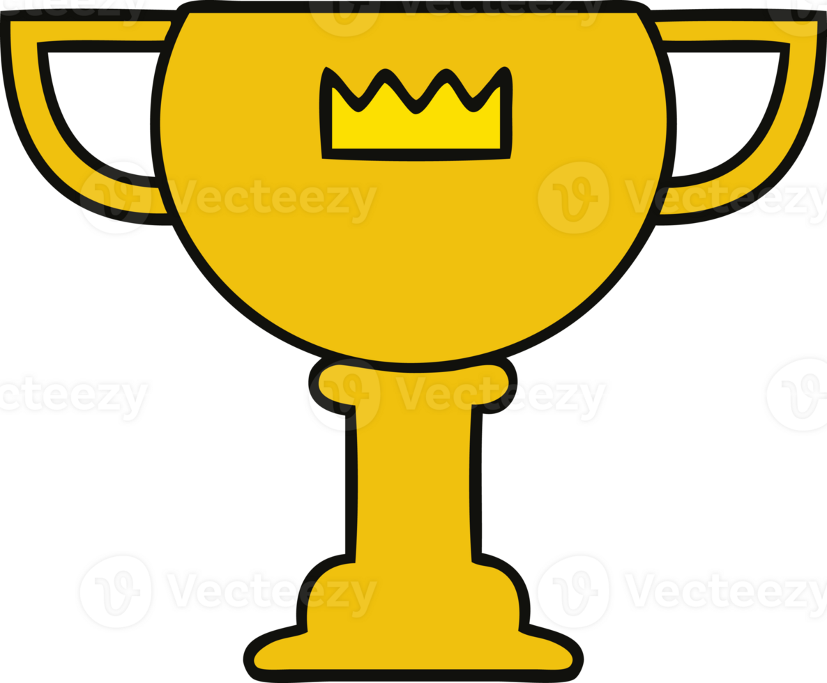 cute cartoon gold cup png