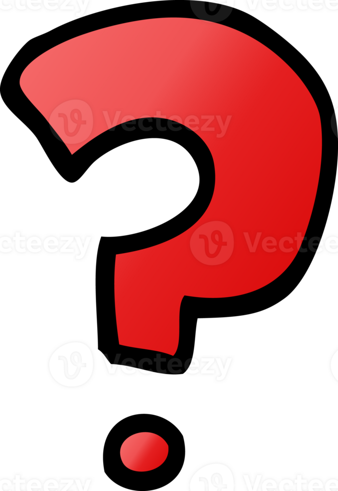 cartoon doodle question mark png