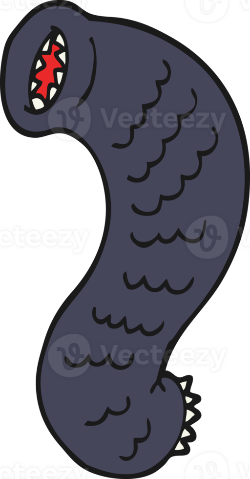 cartoon doodle hungry leech png