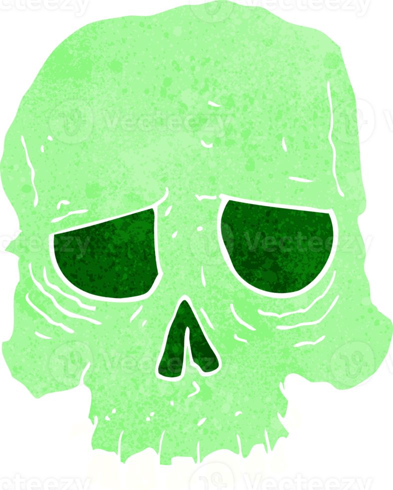cartoon spooky skull png