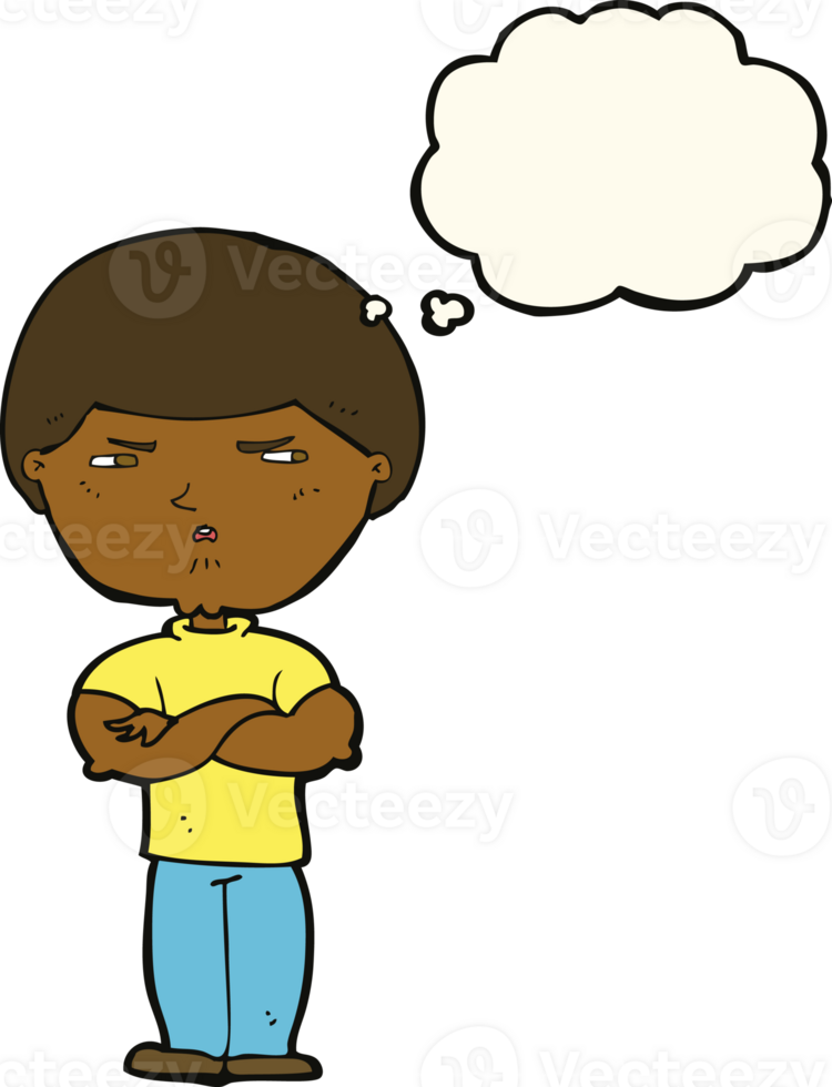 cartoon grumpy man with thought bubble png