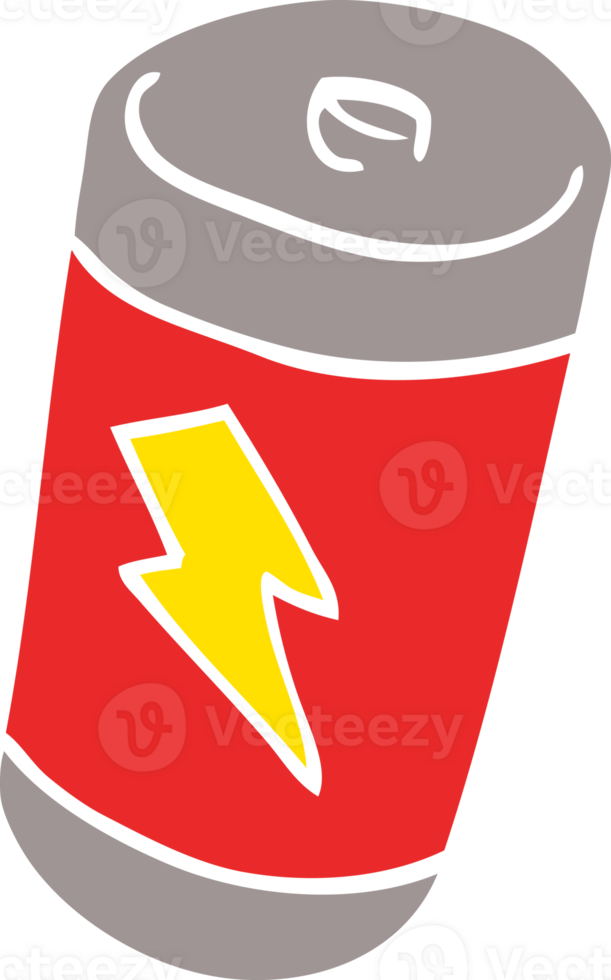 batteria di doodle dei cartoni animati png