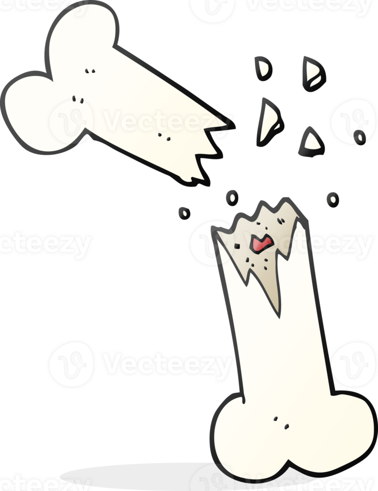cartoon broken bone png