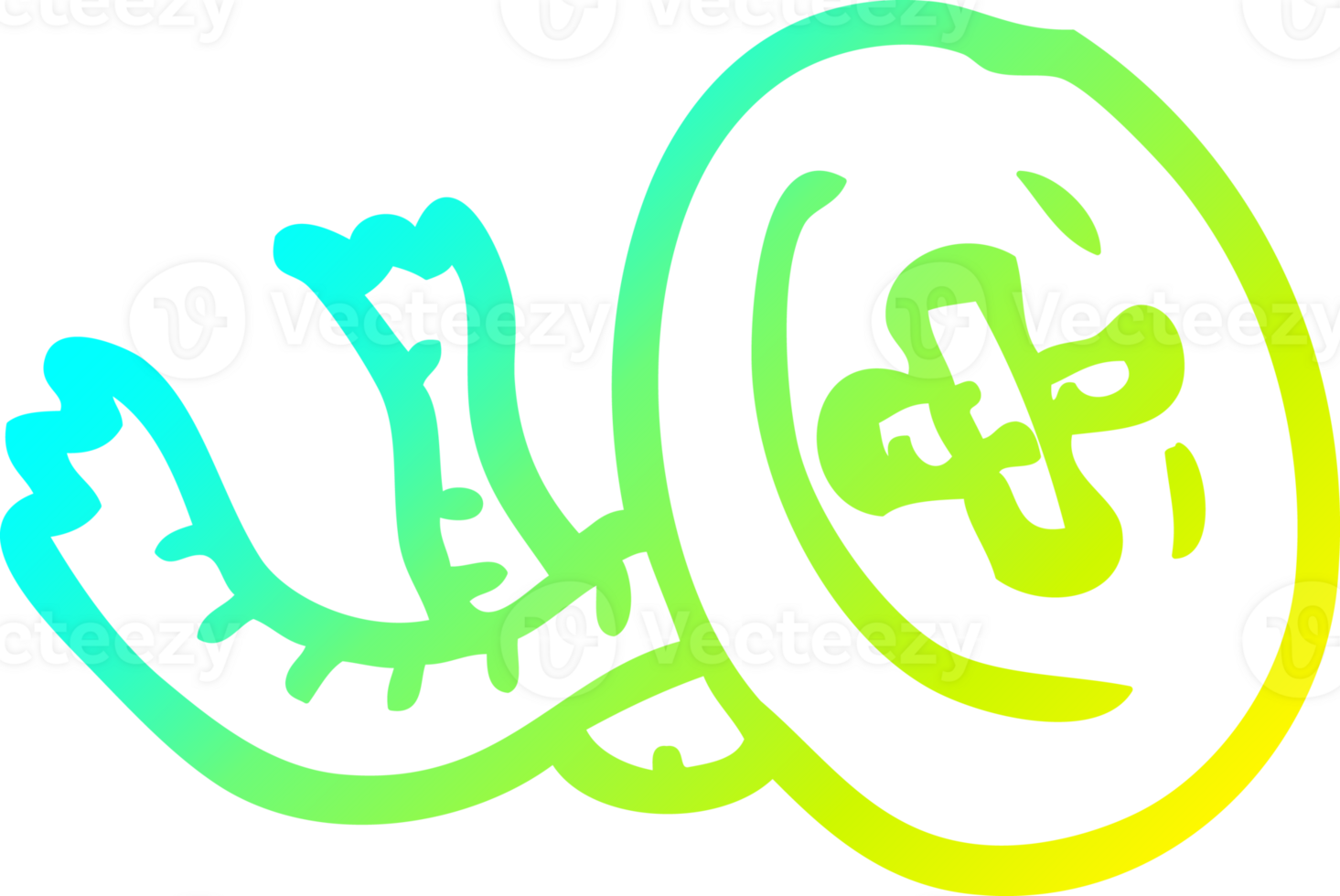 cold gradient line drawing cartoon button png