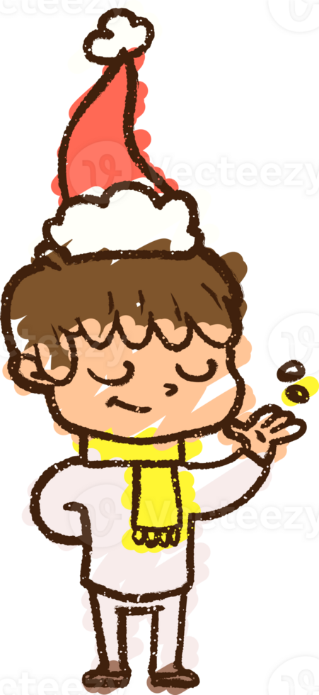 Christmas Man Chalk Drawing png