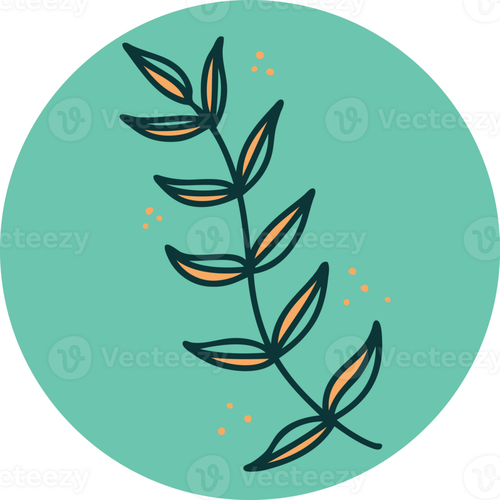 tattoo style icon of laurel png