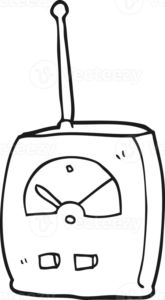 black and white cartoon science equipment png