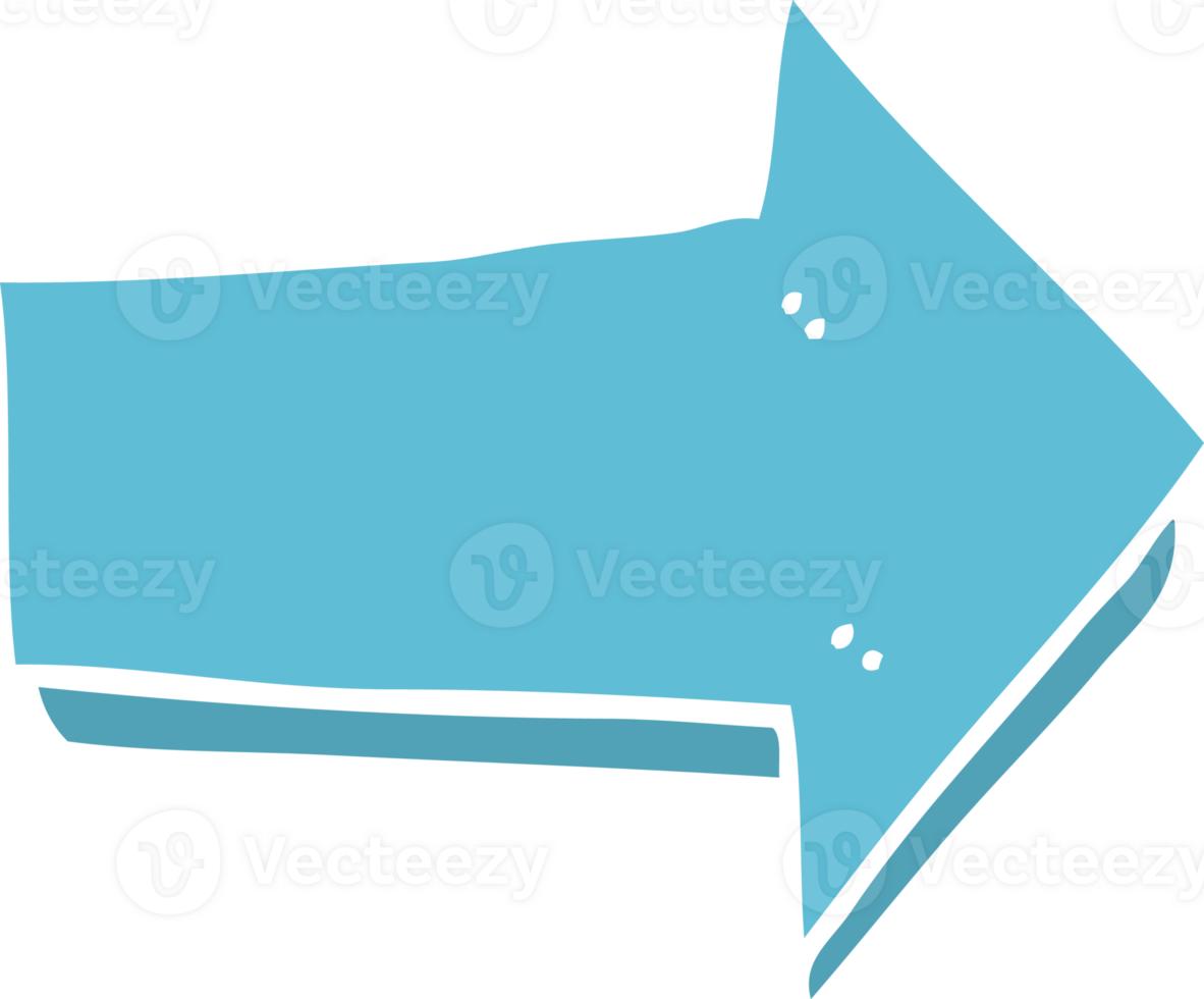 flat color style cartoon arrow png