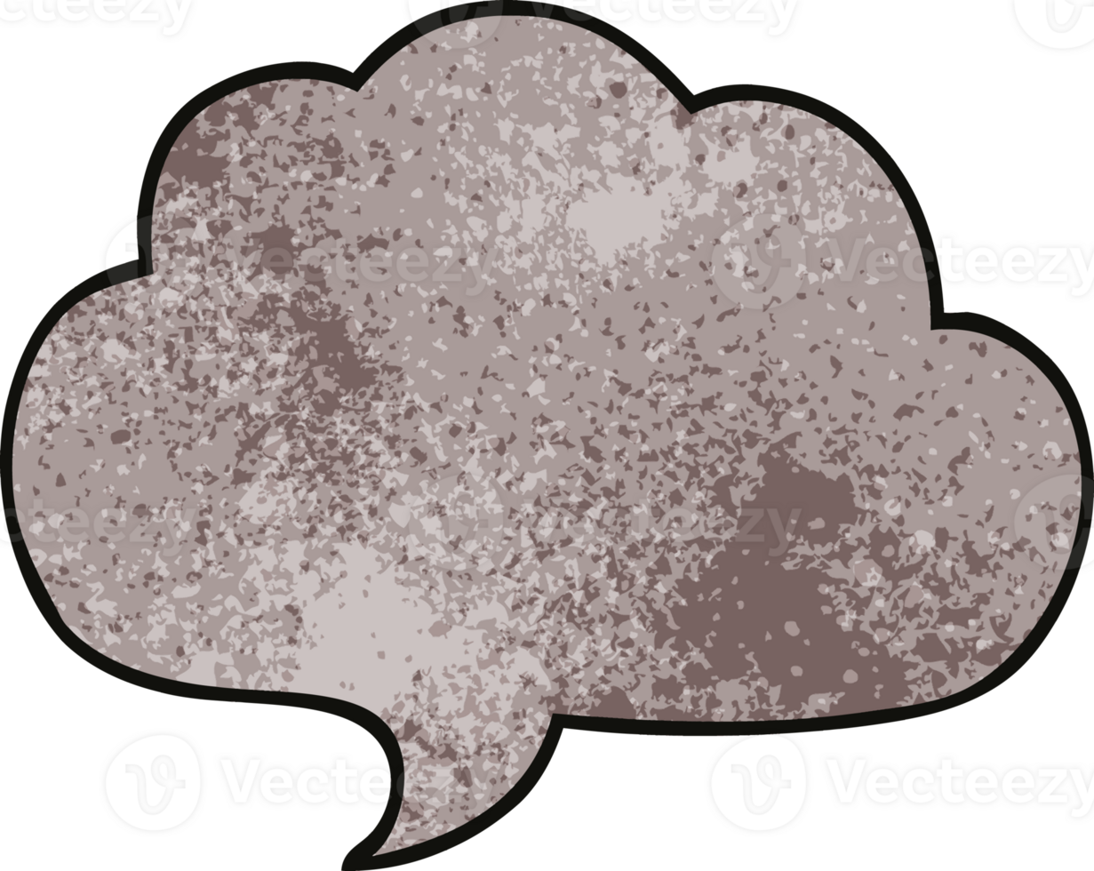 cartoon doodle grey speech bubble png