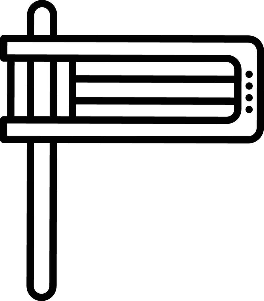 Matraca outline illustration vector