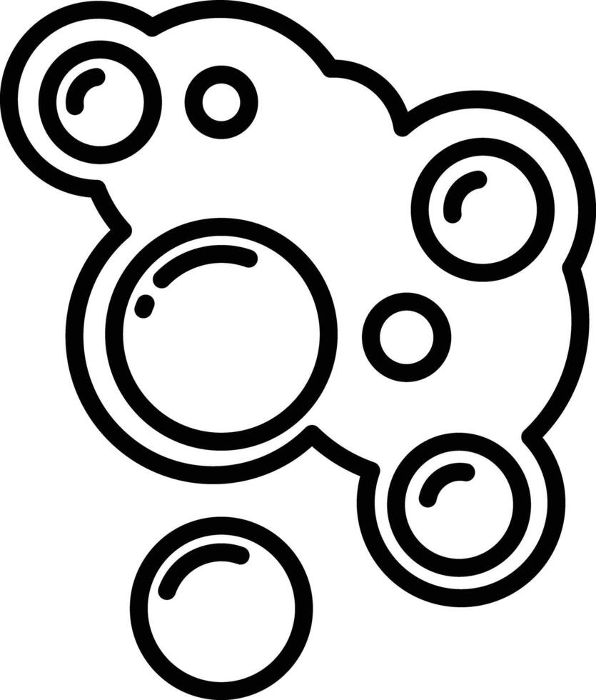 Bubble outline illustration vector