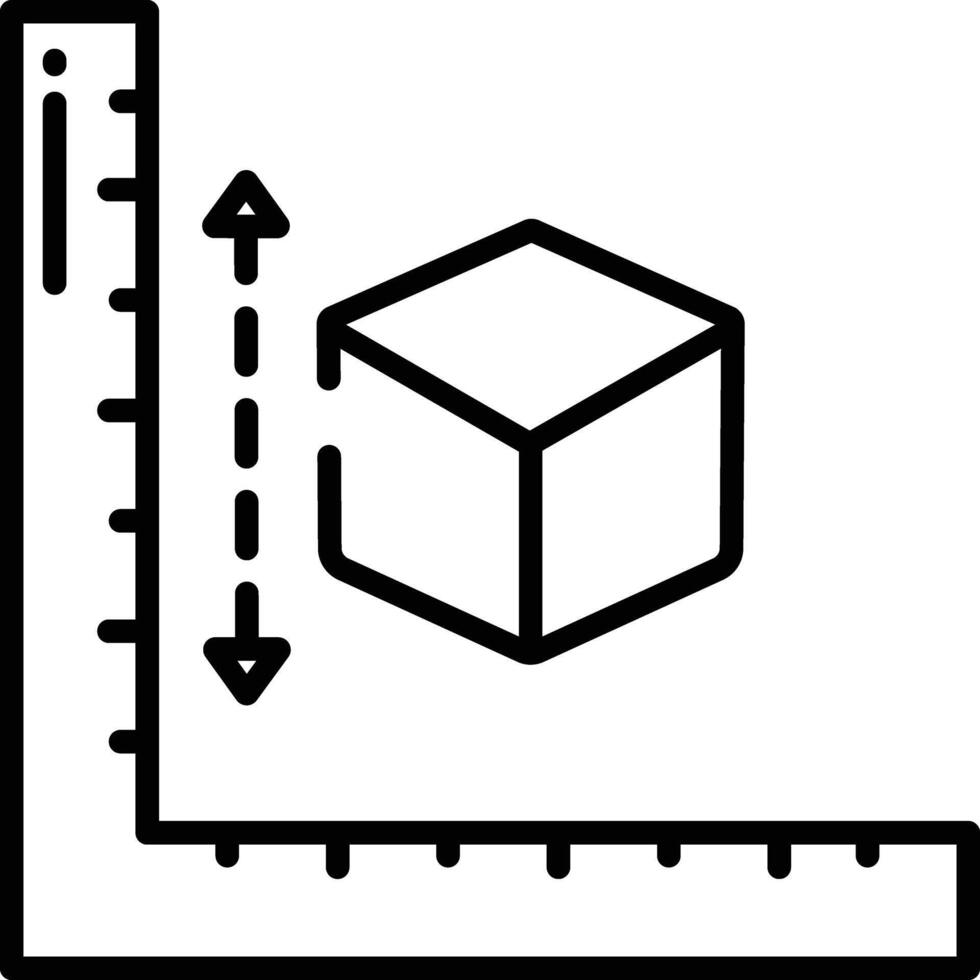 3D outline illustration vector