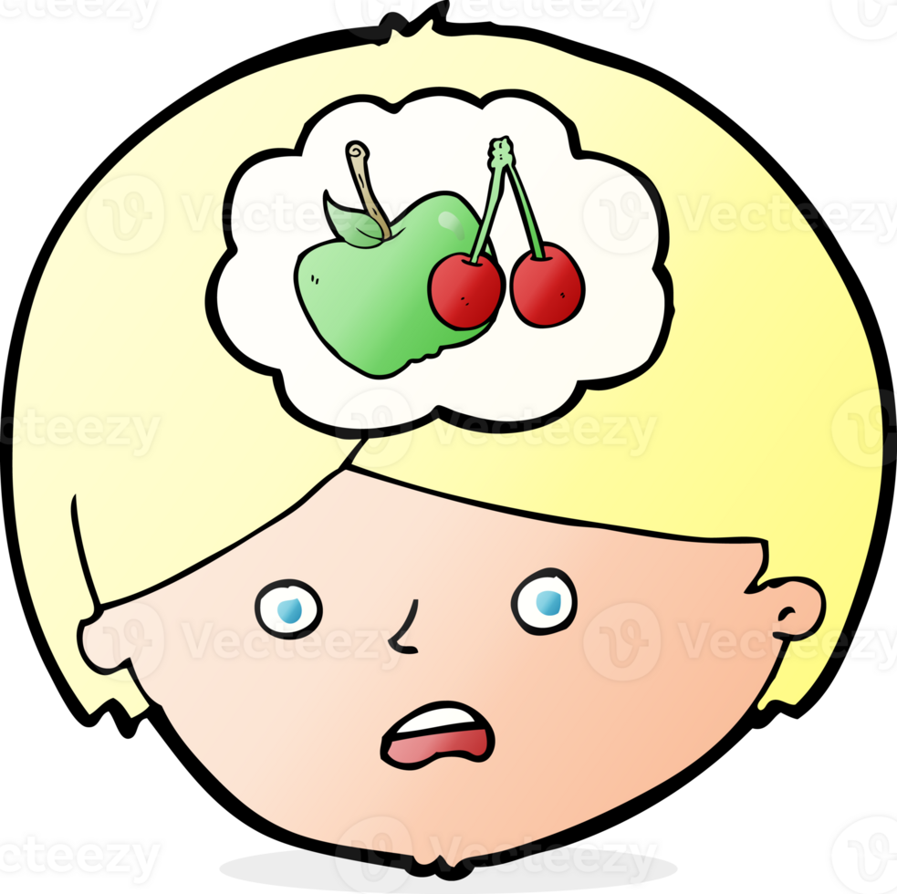 cartoon man thinking about healthy eating png