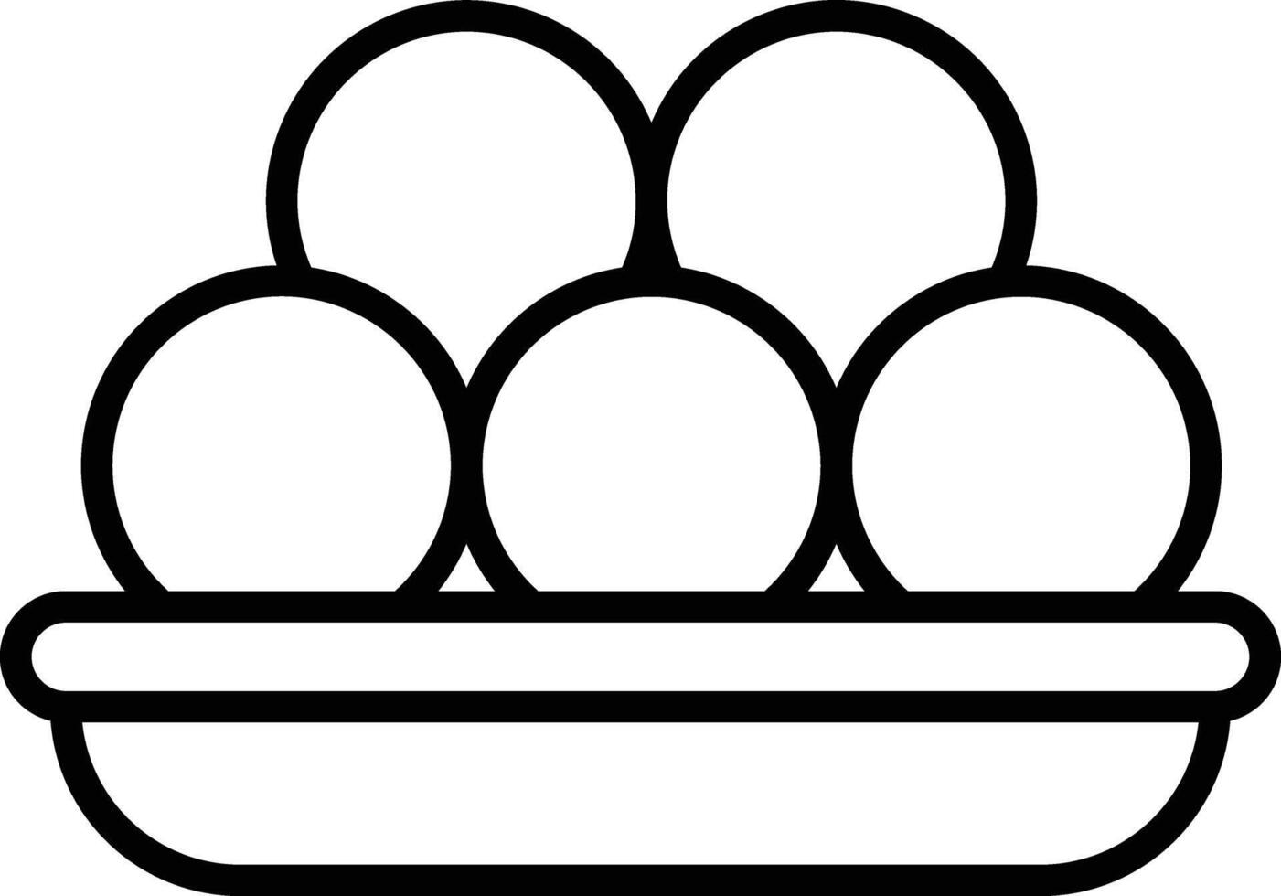 Kaimati outline illustration vector