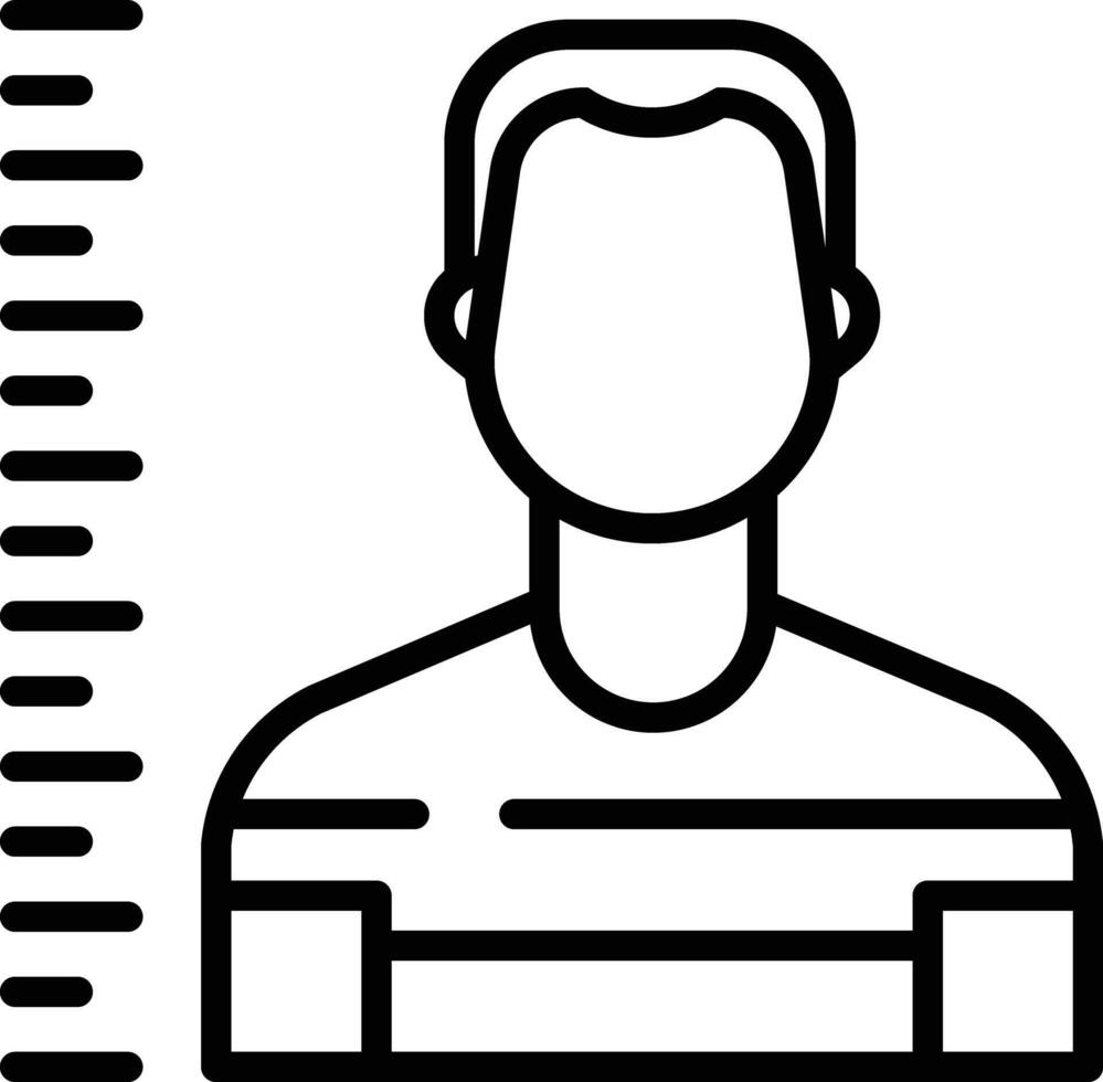 Thief outline illustration vector