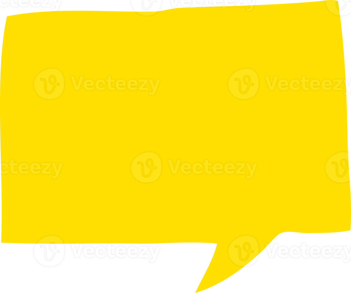 flat color illustration of a cartoon speech bubble png