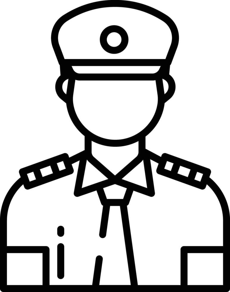 Guard outline illustration vector
