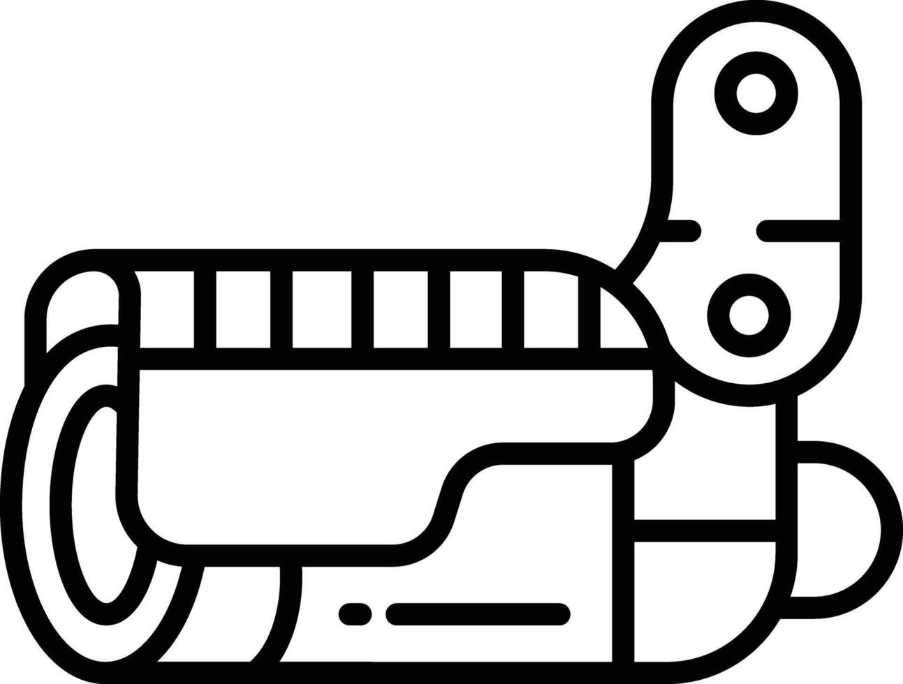 Security camera outline illustration vector
