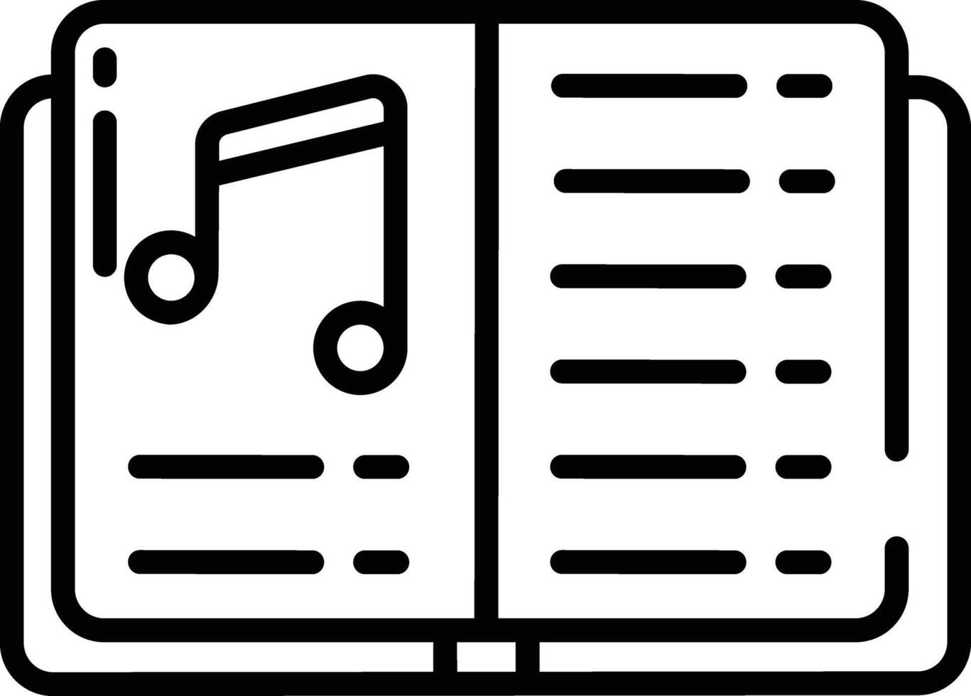 Sheet outline illustration vector