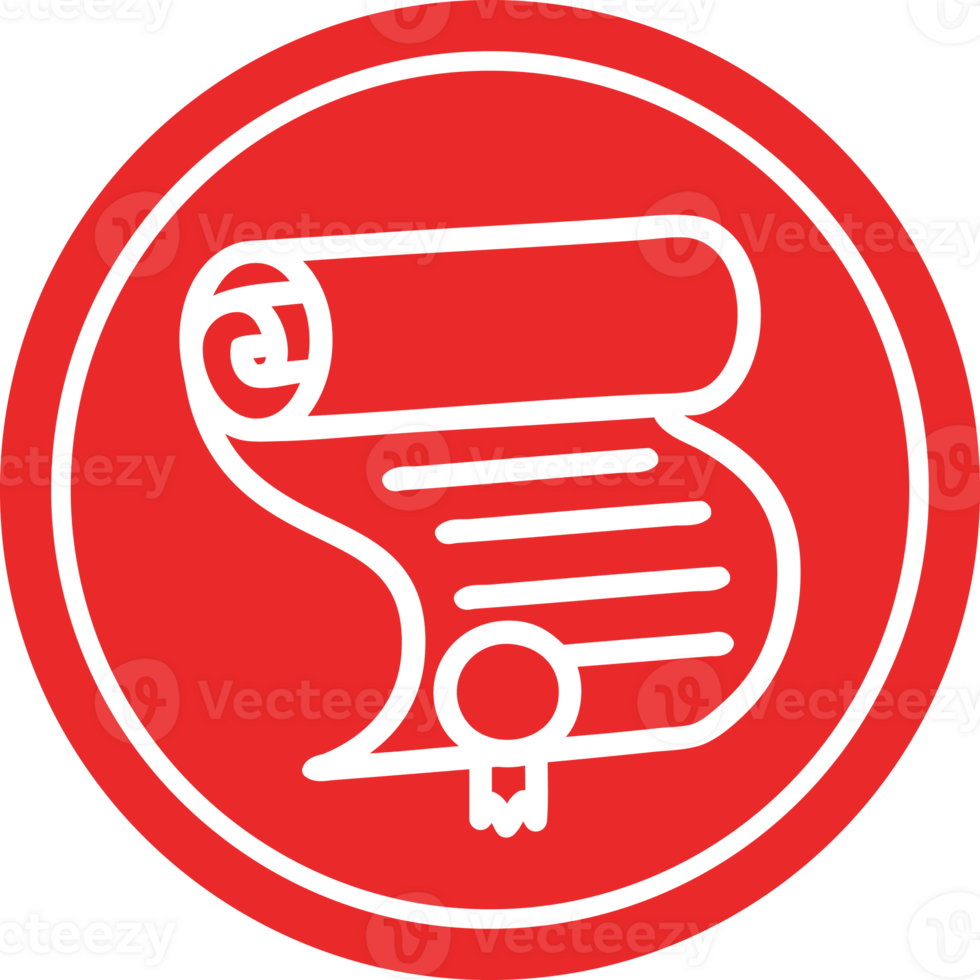 diploma certificate circular icon png
