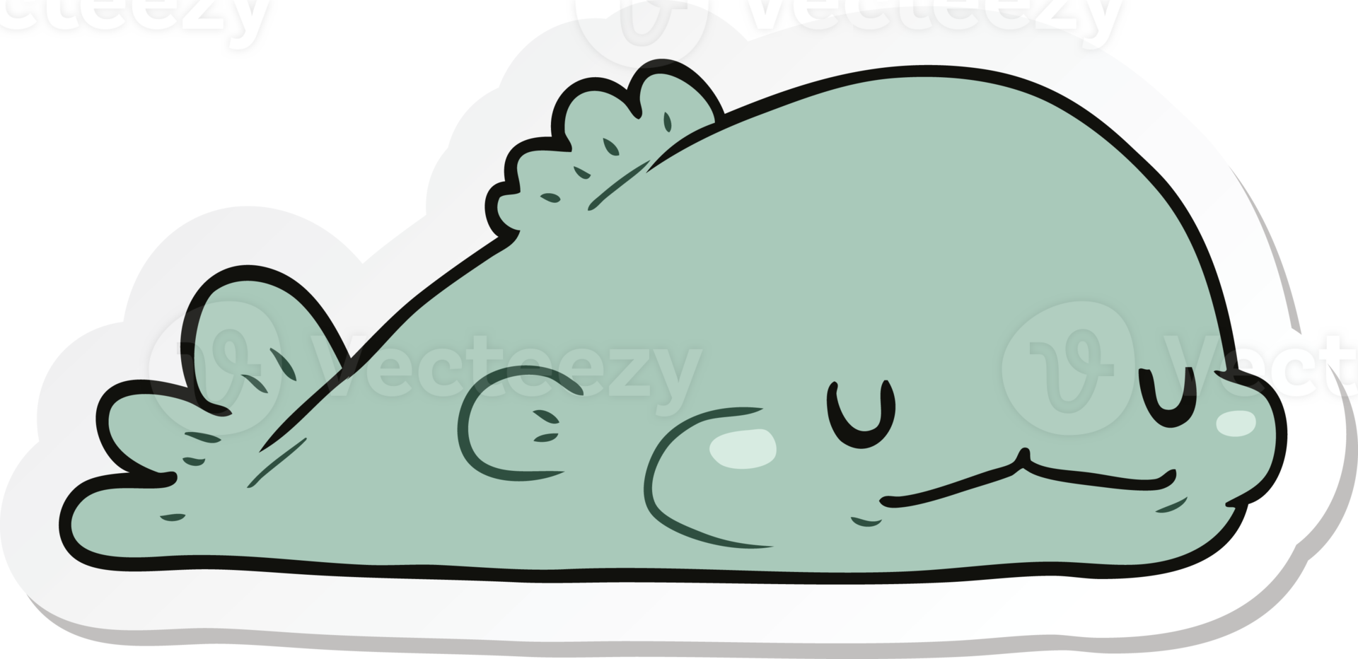 sticker of a cartoon fish png