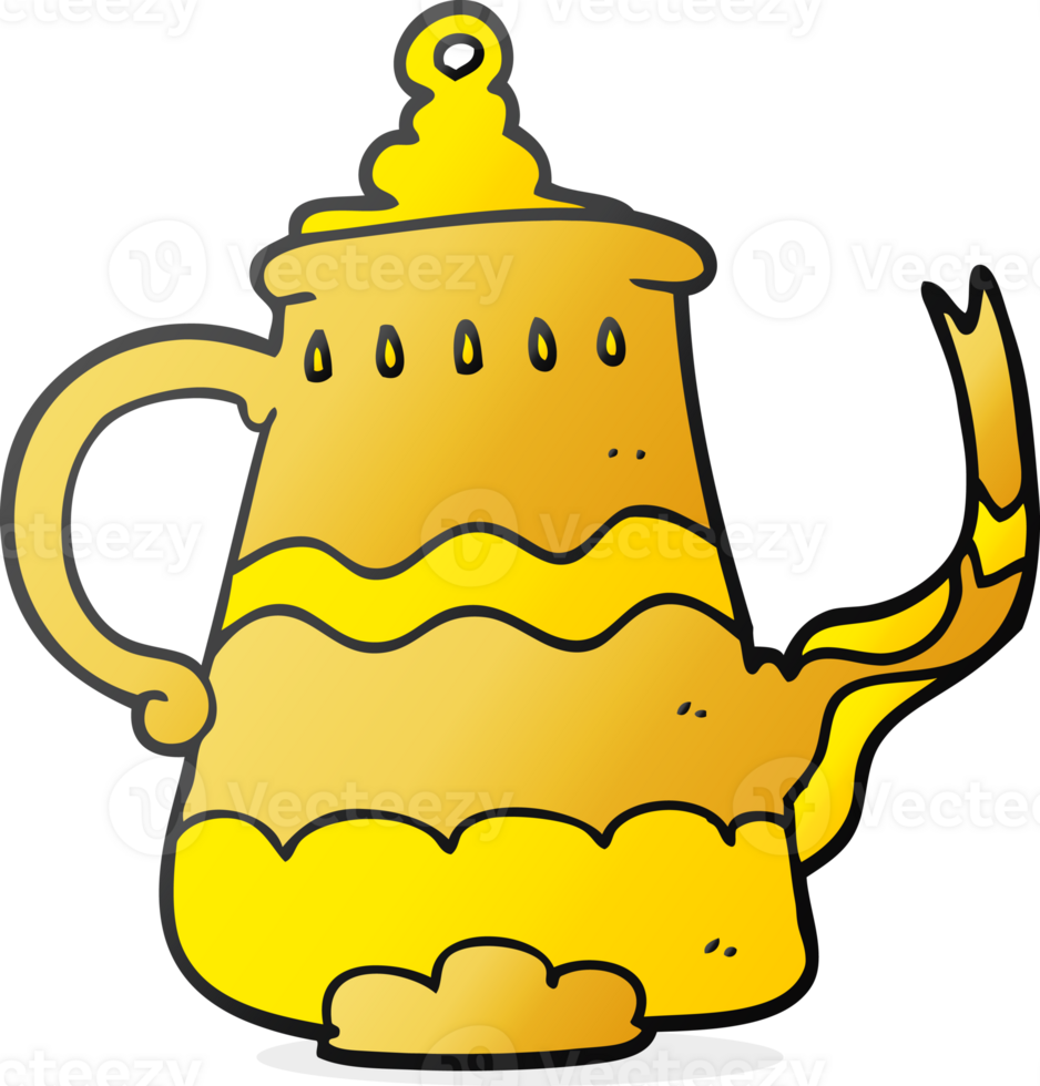 cafetière de fantaisie de dessin animé png