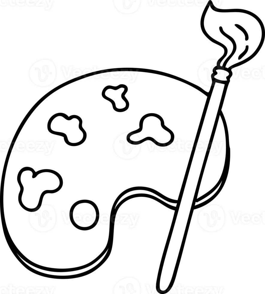 artist palette and brush png