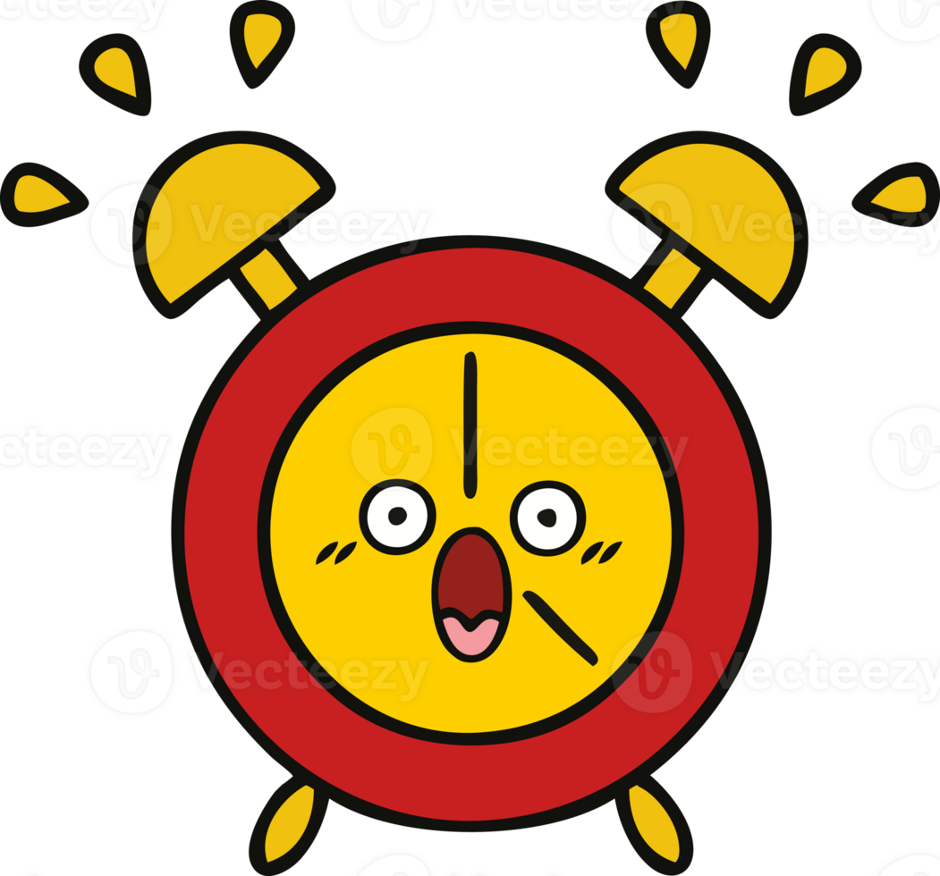 cute cartoon alarm clock png