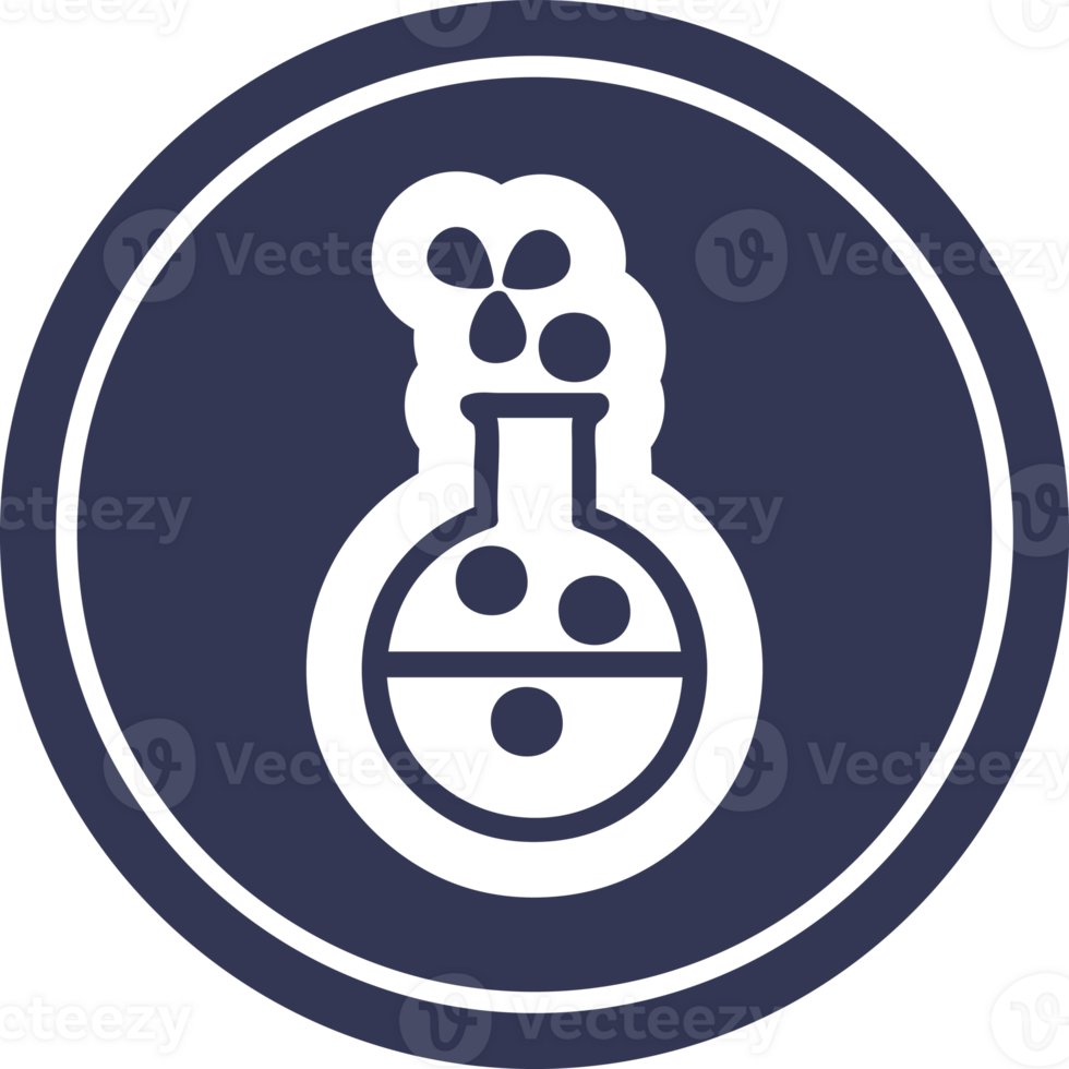 science experiment circular icon png