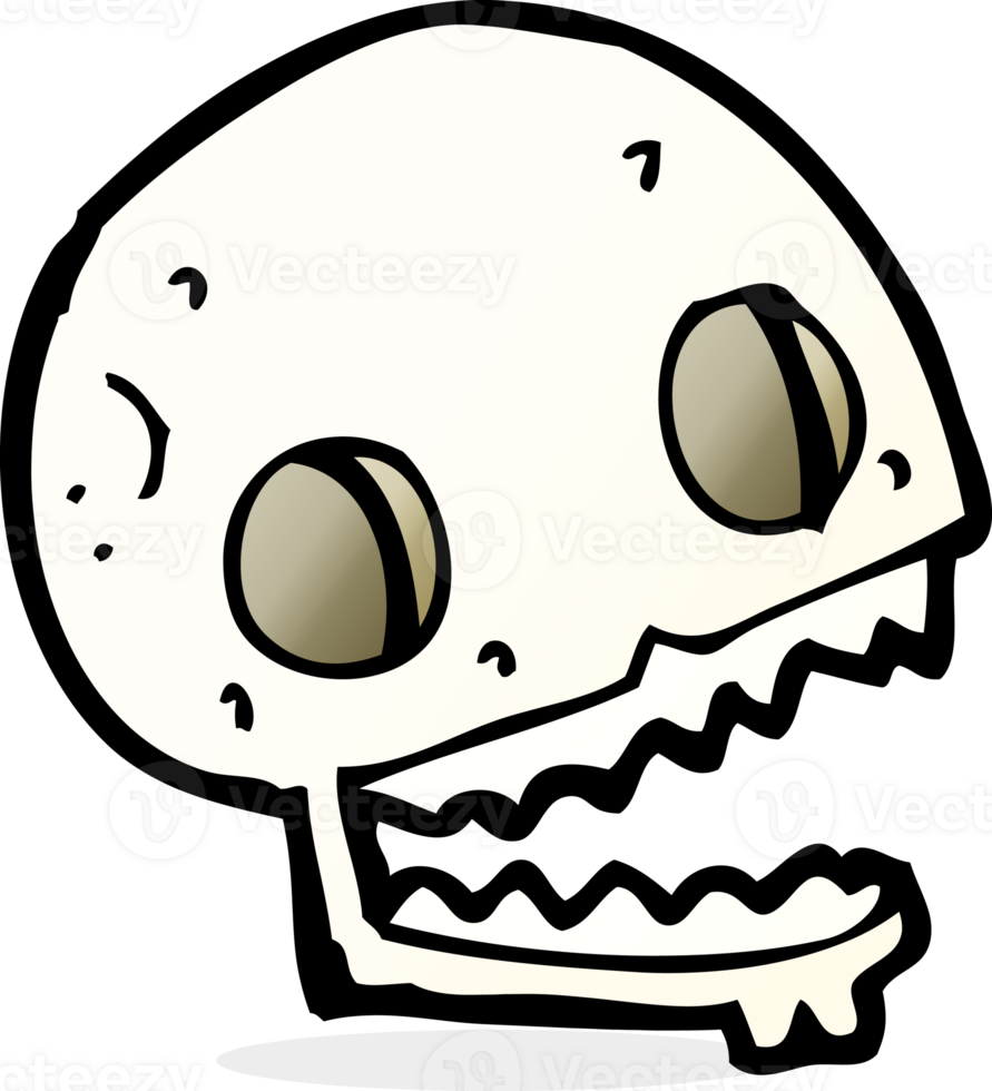 cartoon spooky skull png
