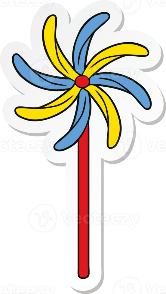 sticker of a toy windmill png