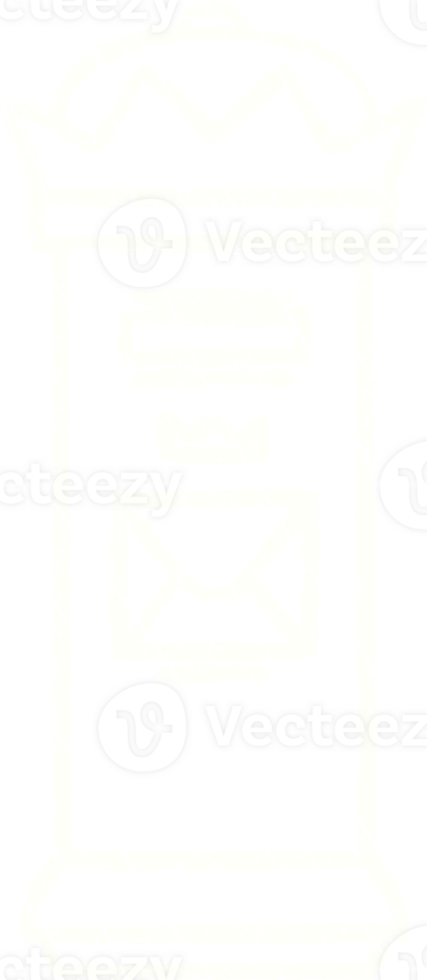 Post Box Chalk Drawing png