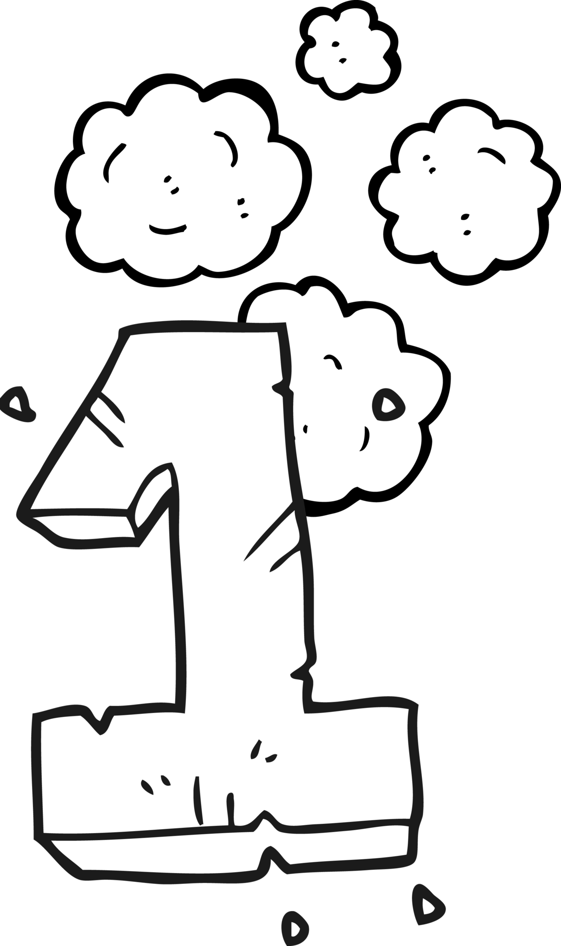 black and white cartoon stone number one 45285854 PNG