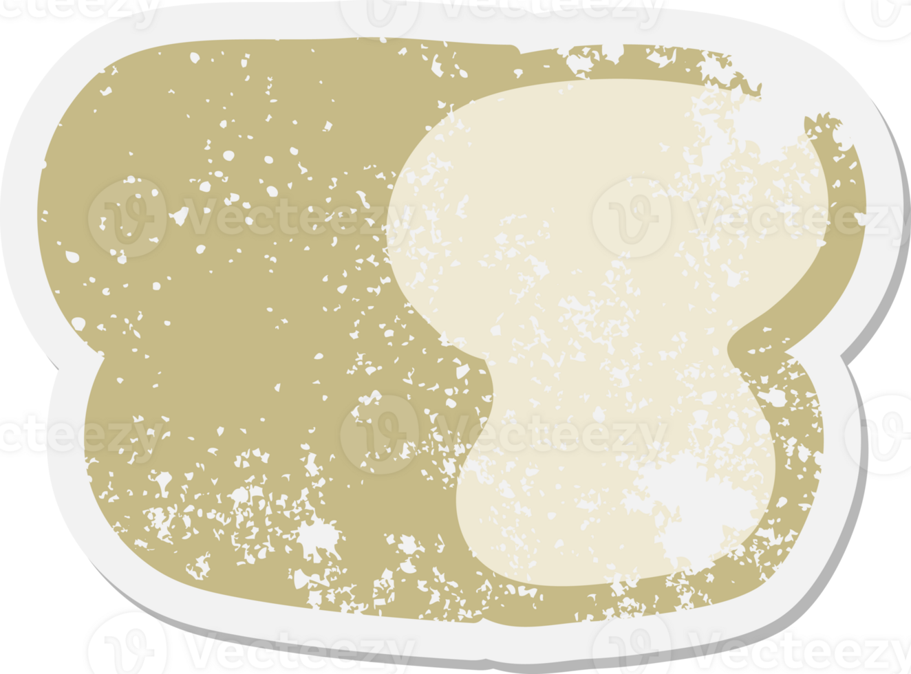oaf of bread grunge sticker png