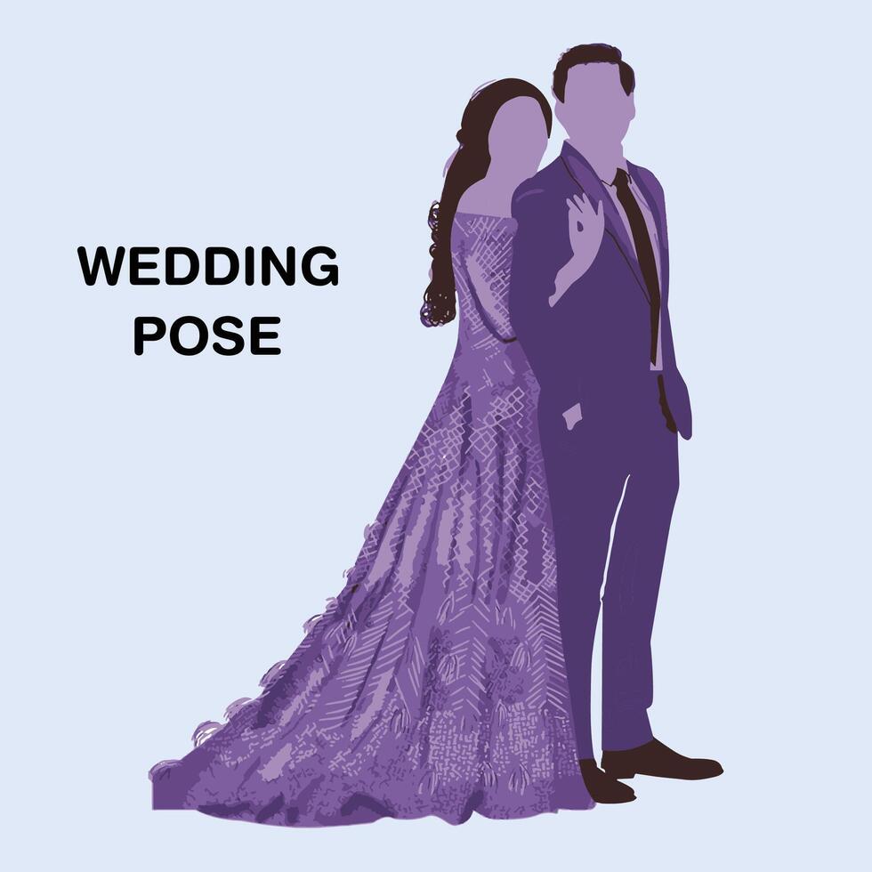 Boda pareja, eps 10 vector