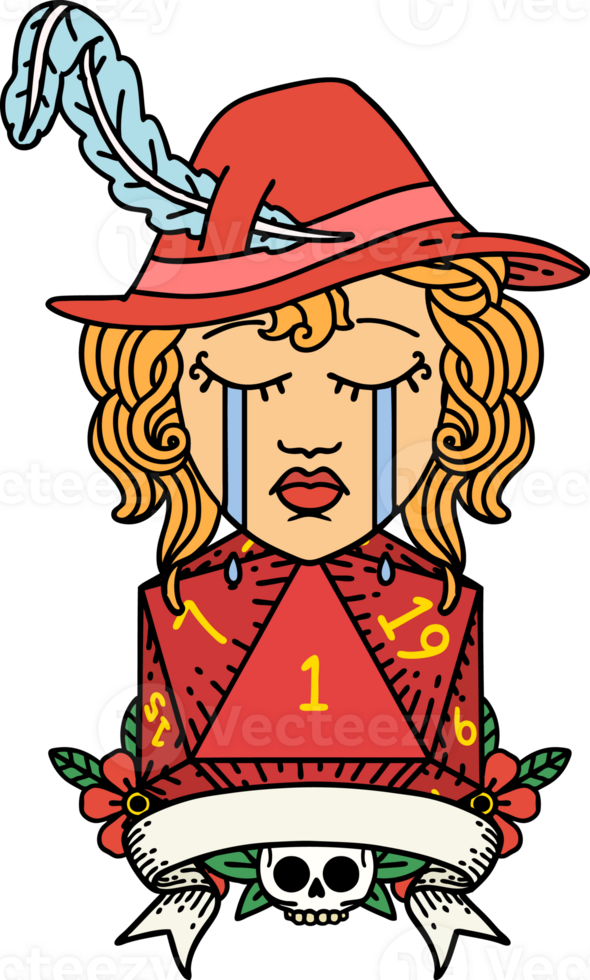 human bard character face illustration png